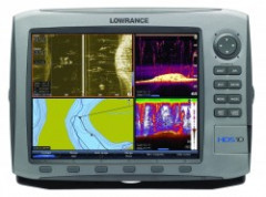 Hĺbkové profily zobrazené na mape sonaru HDS s GPS navigátorom Hĺbkové profily zobrazené na mape sonaru HDS s GPS navigátorom