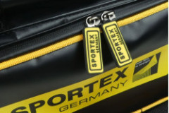 Detail zipsu tašky SPORTEX Carryall kvalitné prevedenie Detail zipsu tašky SPORTEX Carryall kvalitné prevedenie